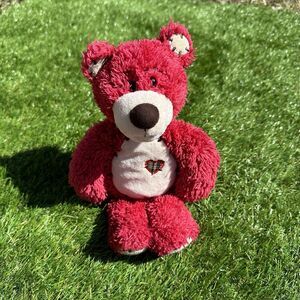 First & Main Tender Teddy Bear‎ #1415 12” Plaid Heart Stuffed Plush Soft Toy